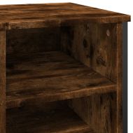 Шкаф за обувки, опушен дъб, 90x38x61,5 см, инженерно дърво