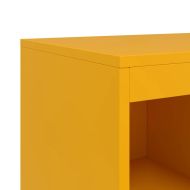 Бюфет, горчица жълто, 100,5x39x107 см, стомана