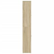 Шкаф за баня, дъб сонома, 30x30x183,5 см, инженерно дърво