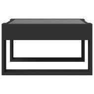 Маса за кафе с Infinity LED, черна, 50x53x30 см