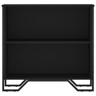 Библиотека, черна, 80x31x74,5 см, инженерно дърво