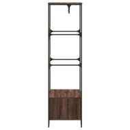 Гардероб, кафяв дъб, 90x50x180 см, инженерно дърво