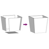 Градински кашпи, 2 бр, маслиненозелени, 50x50x50 см, стомана