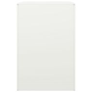 Стойка за дърва за огрев, бяла, 60x40x60 см, стомана