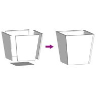 Градински кашпи, 2 бр, маслиненозелени, 40x40x40 см, стомана