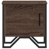 Нощни шкафчета, 2 бр, кафяв дъб, 40x30x40 см, инженерно дърво
