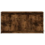 ТВ шкаф с LED, опушен дъб, 100x34x50 см, инженерно дърво