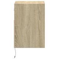 Стенен ТВ шкаф с LED осветление, сонома дъб, 41x31x45 см