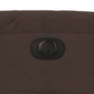 Електрически изправящ реклайнер, кафяв, микрофибърен текстил