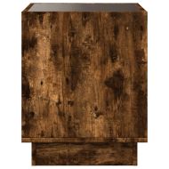 Нощна масичка с Infinity LED, опушен дъб, 50x50x50 см