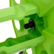 Зелена макара за маркуч тип количка за 60 м 1/2" маркуч стомана