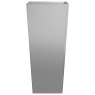 Градинска кашпа, 35x35x75 см, поцинкована стомана