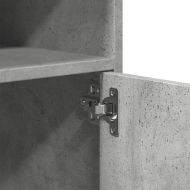 Подвижен шкаф, бетонно сив, 60x48x81 см, инженерно дърво