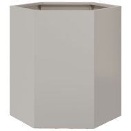 Градински кашпи 2 бр шестоъгълна 46x40x45см неръждаема стомана