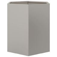 Градински кашпи 2 бр шестоъгълна 46x40x45см неръждаема стомана