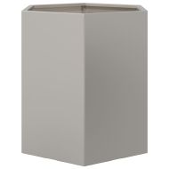 Градински кашпи 2 бр шестоъгълна 46x40x45см неръждаема стомана