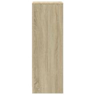 Сайдборд с LED, дъб сонома, 38x34x100 см, инженерно дърво