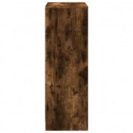 Сайдборд с LED, опушен дъб, 72x34x100 см, инженерно дърво