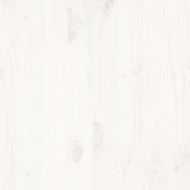 Рамка за легло без матрак, бял, 140x200 см, бор масив