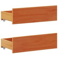 Рамка за легло без матрак, с табла, 180x200 см, бор масив