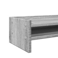 Поставка за монитор, сив сонома, 100x24x16 см, инженерно дърво