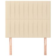 Табла за легло, кремава, 80x5x118/128 см, плат