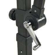 Конзолен градински чадър с прът и LED светлини, зелен, 250 см