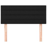 Горна табла за легло, черна, 80x5x78/88 см, плат