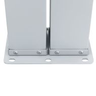 Прибираща се странична тента, синя, 120x1000 см