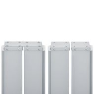 Прибираща се странична тента, синя, 120x1000 см