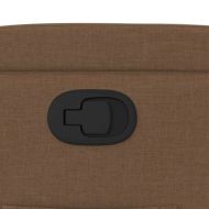 Изправящ реклайнер стол, кафяв, текстил