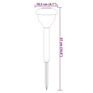 Соларни лампи за пътека със земни шипове 4 бр топло бяло и RGB