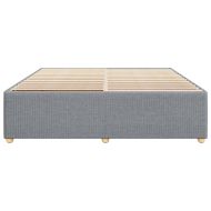 Рамка за легло без матрак, светлосива, 180x200 см, плат