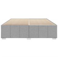 Рамка за легло без матрак, светлосива, 180x200 см, плат