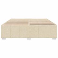 Рамка за легло без матрак, кремава, 180x200 см, плат