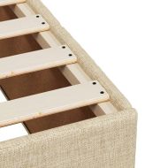 Рамка за легло без матрак, кремава, 180x200 см, плат