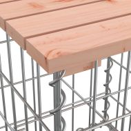 Градинска пейка дизайн габион 103x44x42 см дугласко дърво масив