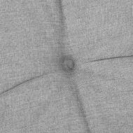 Футон кресло с матрак, бял, 70x206x11 см, борово дърво масив