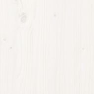 Футон кресло с матрак, бял, 70x206x11 см, борово дърво масив