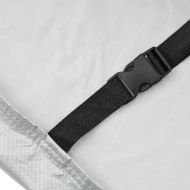 Покривало за кола, за седан, с каишки, цяло, сребрист, L, PEVA