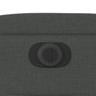 Електрически наклоняем стол, тъмносив, текстил