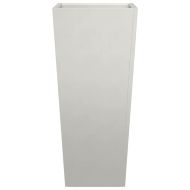 Градински кашпи, 2 бр, 35x35x75 см, неръждаема стомана