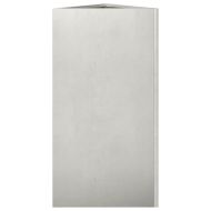 Градински кашпи, 2бр, триъгълна, 40x40x75см, неръждаема стомана