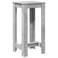 Бар маса, бетонно сива, 51x50x103,5 см, инженерно дърво
