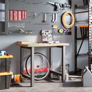 Работна маса, 100x60x83 см, масивна дървесина бук, правоъгълна