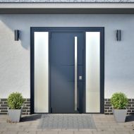 Градински кашпи, 2 бр, 30x30x30 см, поцинкована стомана