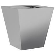 Градински кашпи, 2 бр, 30x30x30 см, поцинкована стомана