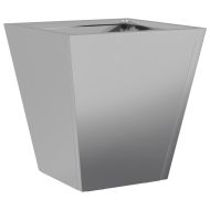 Градински кашпи, 2 бр, 30x30x30 см, поцинкована стомана