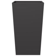 Градинска кашпа, черни, 45x45x75 см, стомана