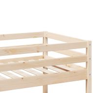 Двуетажно легло, 90x200 см, борово дърво масив